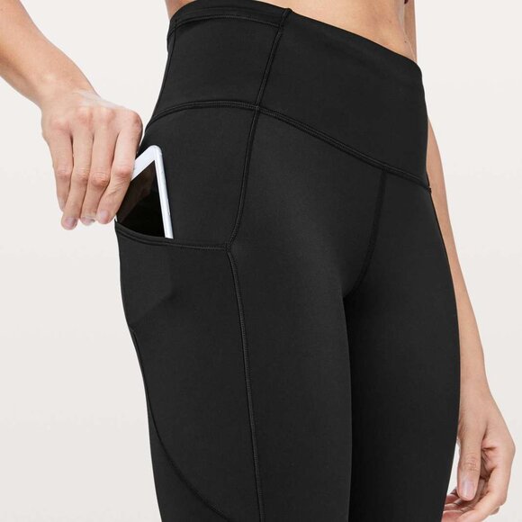 Lululemon Fast & Free 7/8 Tight II *Non-Reflective Nulux 25" Black, Size 6 - Picture 6 of 17